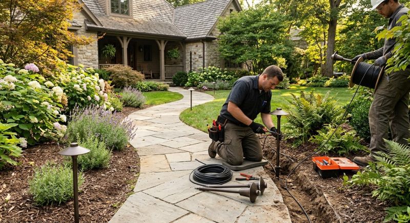Garden Lighting Installation in Heber City, UT